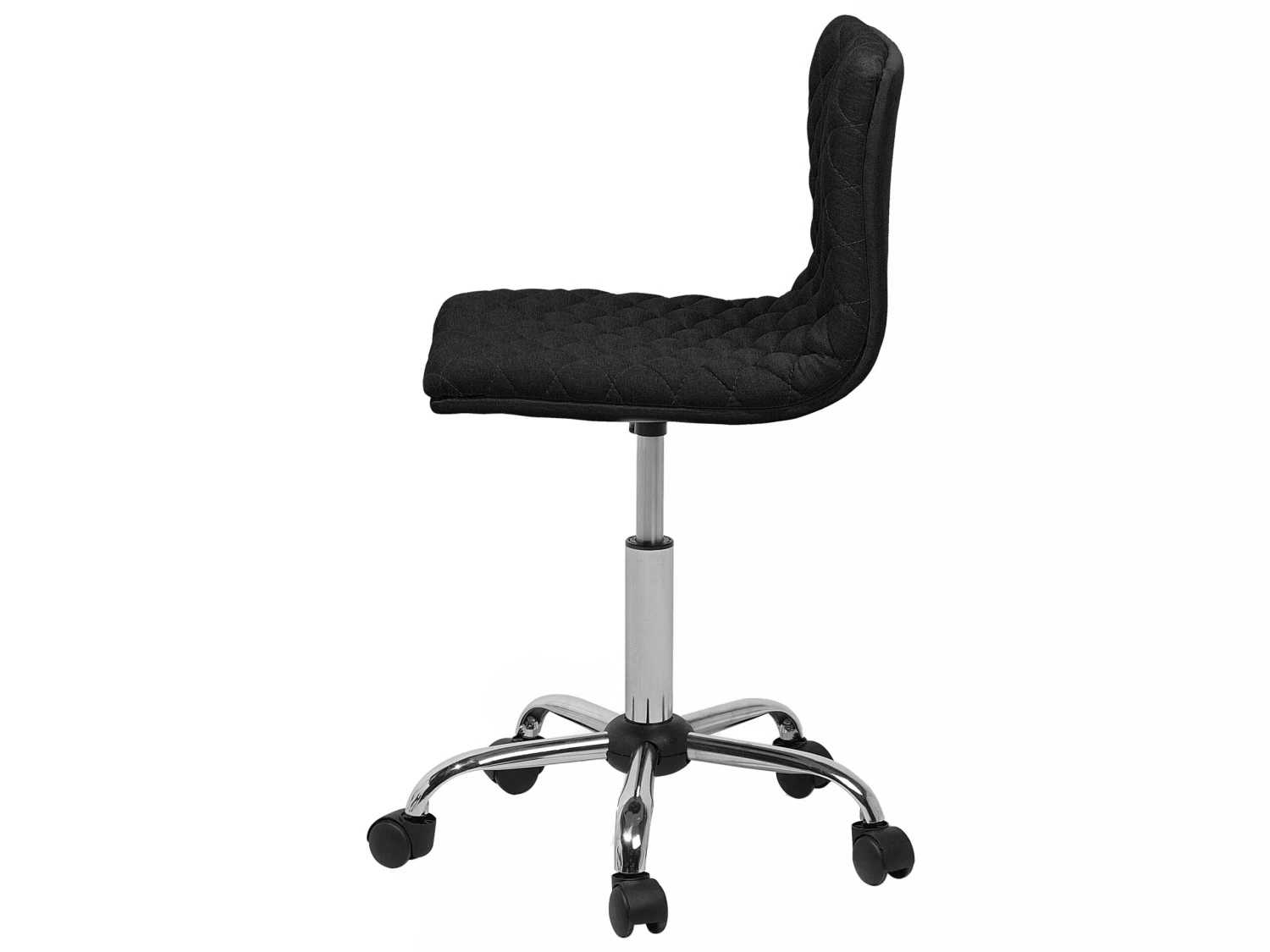 Fabric Armless Desk Chair Black ORLANDO - Image 4