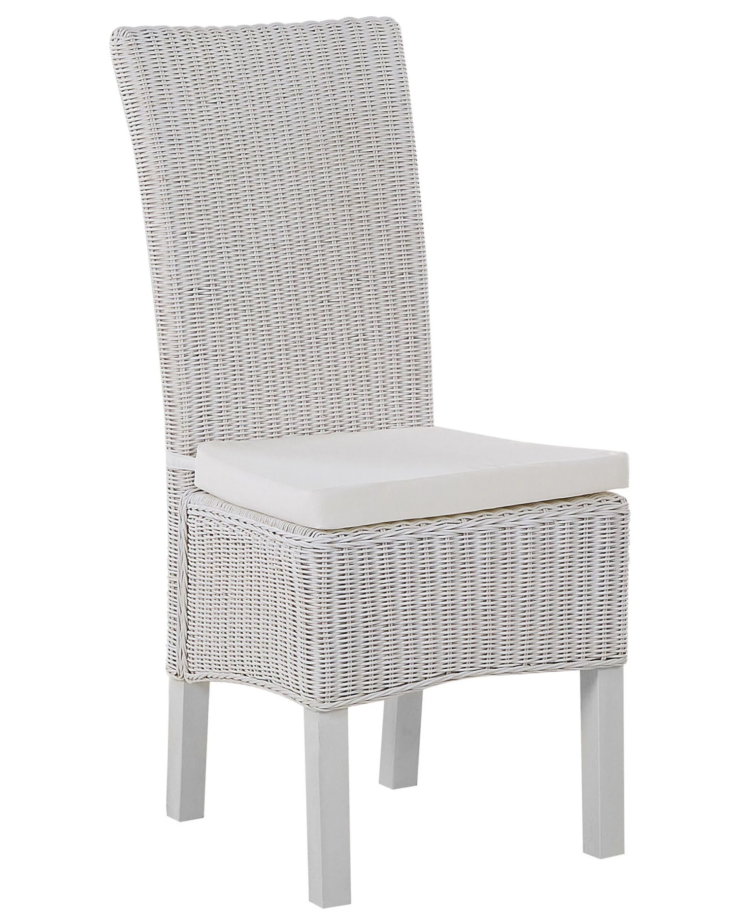 Set Of 2 Rattan Dining Chairs White ANDES - Image 5