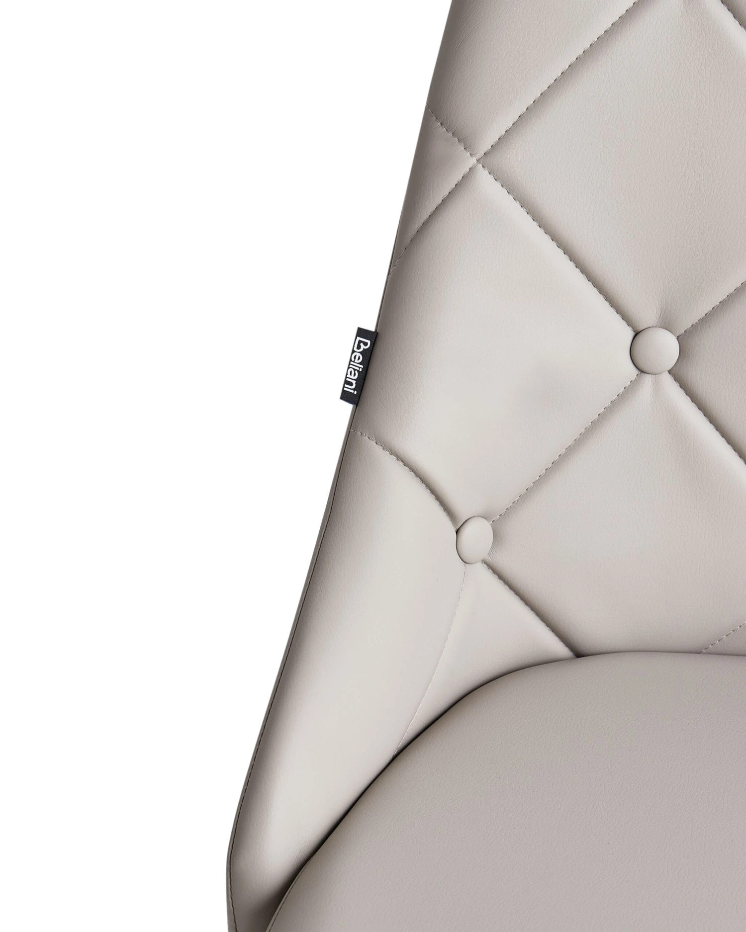 Set Of 2 Dining Chairs Faux Leather Grey VALERIE - Image 6