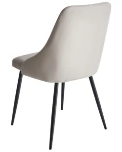 Set Of 2 Dining Chairs Faux Leather Grey VALERIE -Cheap Furniture Store undef src sa picid 712767 type whitesh image