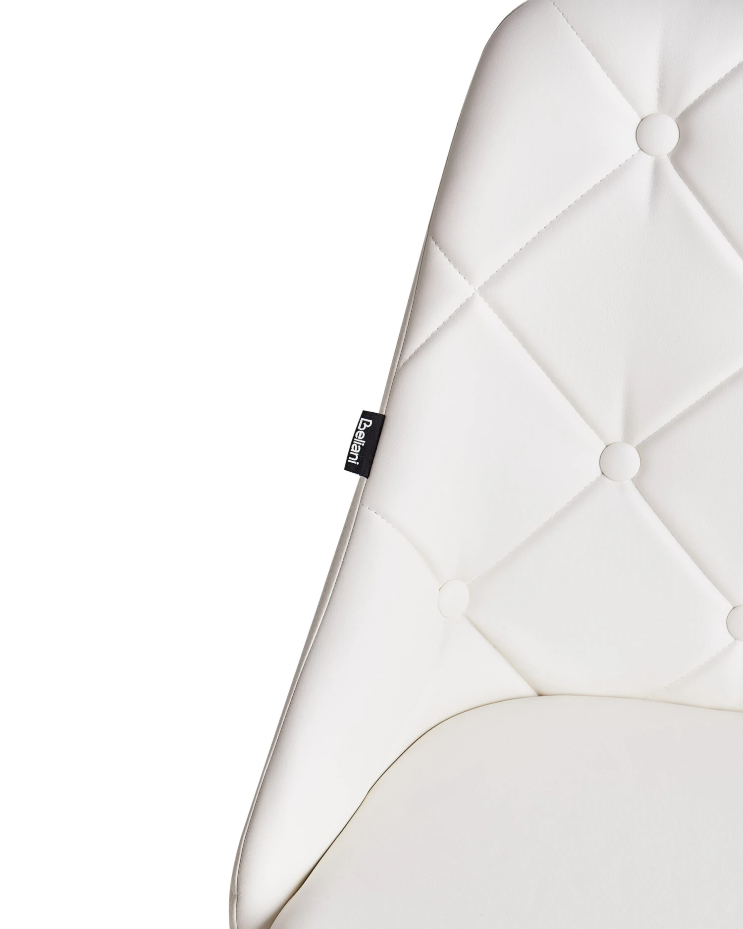 Set Of 2 Dining Chairs Faux Leather White VALERIE 9 Set Of 2 Dining Chairs Faux Leather White VALERIE - Image 7