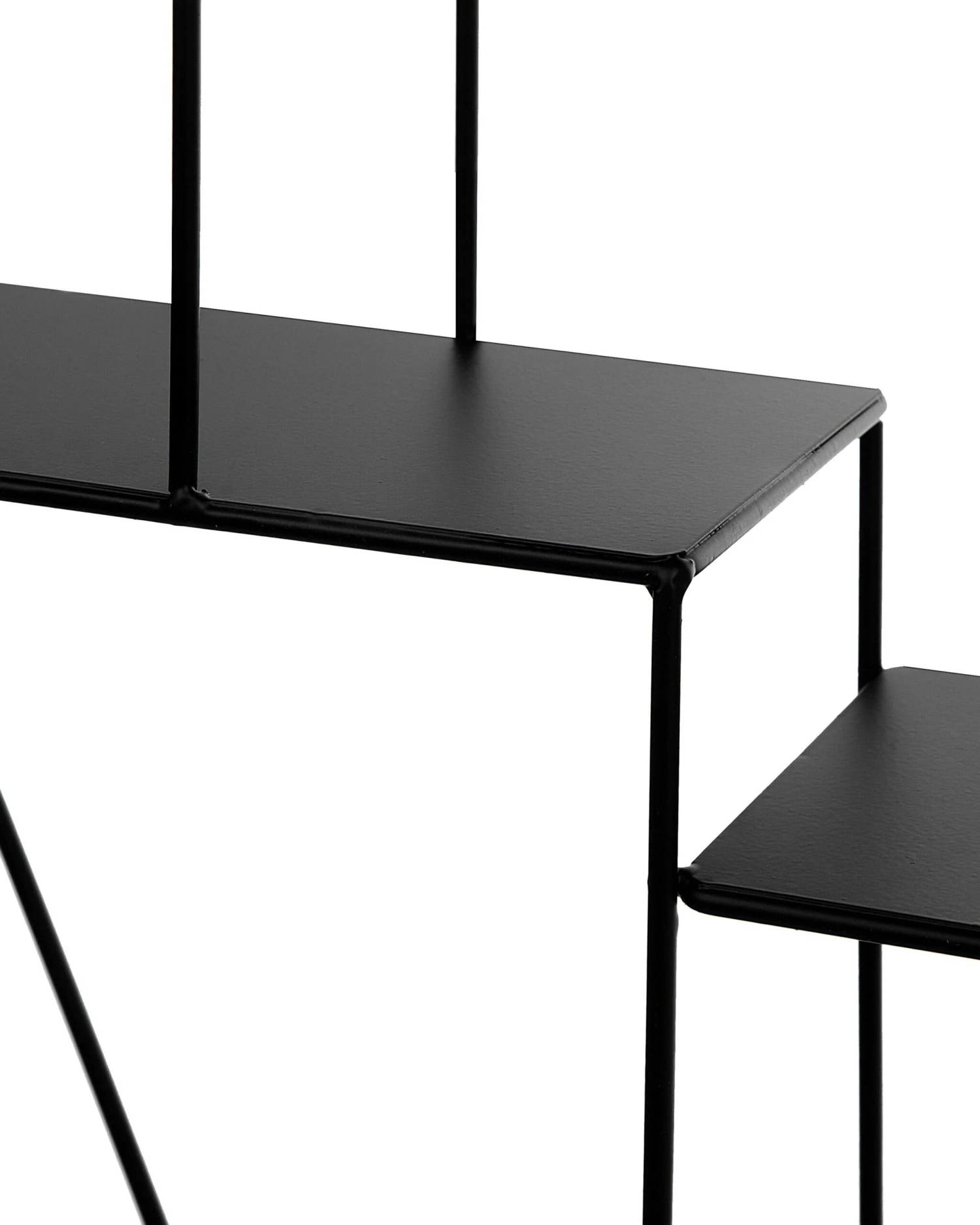 Geometric Wall Shelf Black TIGARD - Image 8