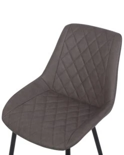 Set Of 2 Faux Leather Dining Chairs Brown MARIBEL -Cheap Furniture Store undef src sa picid 716435 type whitesh image