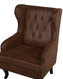 Faux Leather Wingback Chair Brown ALTA -Cheap Furniture Store undef src sa picid 716602 type whitesh image