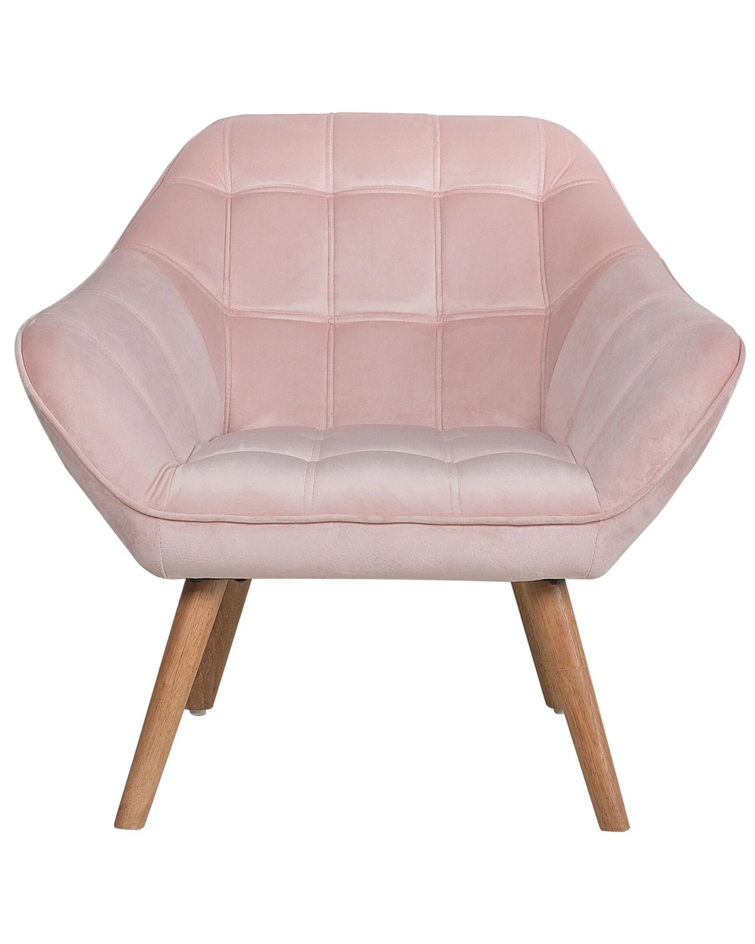 Velvet Armchair Pink KARIS 11 Velvet Armchair Pink KARIS - Image 9