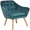 Velvet Armchair Teal Blue KARIS