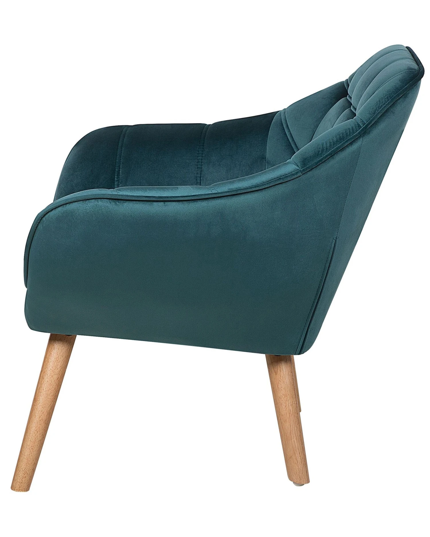 Velvet Armchair Teal Blue KARIS 6 Velvet Armchair Teal Blue KARIS - Image 4
