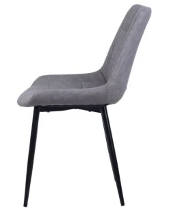 Set Of 2 Faux Leather Dining Chairs Grey MELROSE -Cheap Furniture Store undef src sa picid 716669 type whitesh image