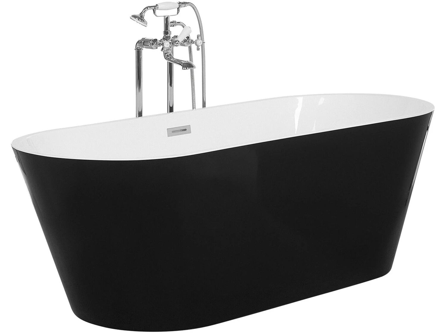 Freestanding Oval Bath 1700 X 700 Mm Black CABRITOS - Image 3