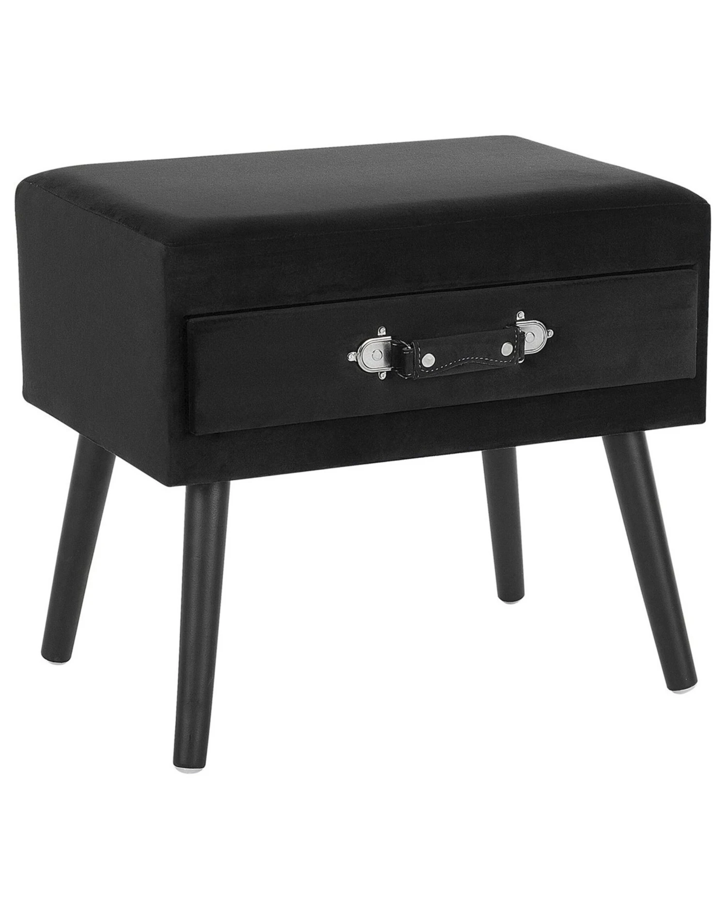 Velvet Side Table Black EUROSTAR