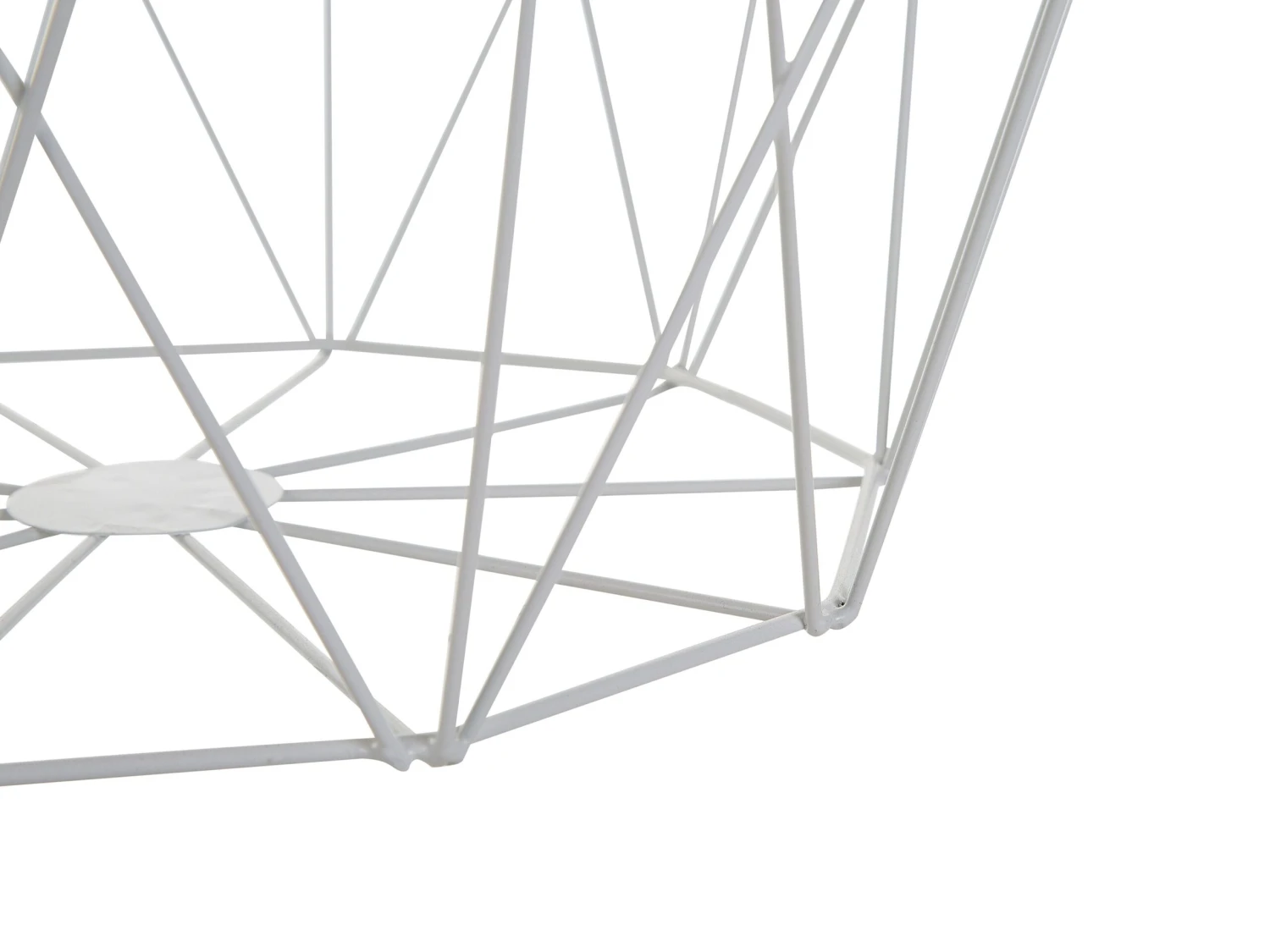 Geometric Side Table White ELIDA - Image 9