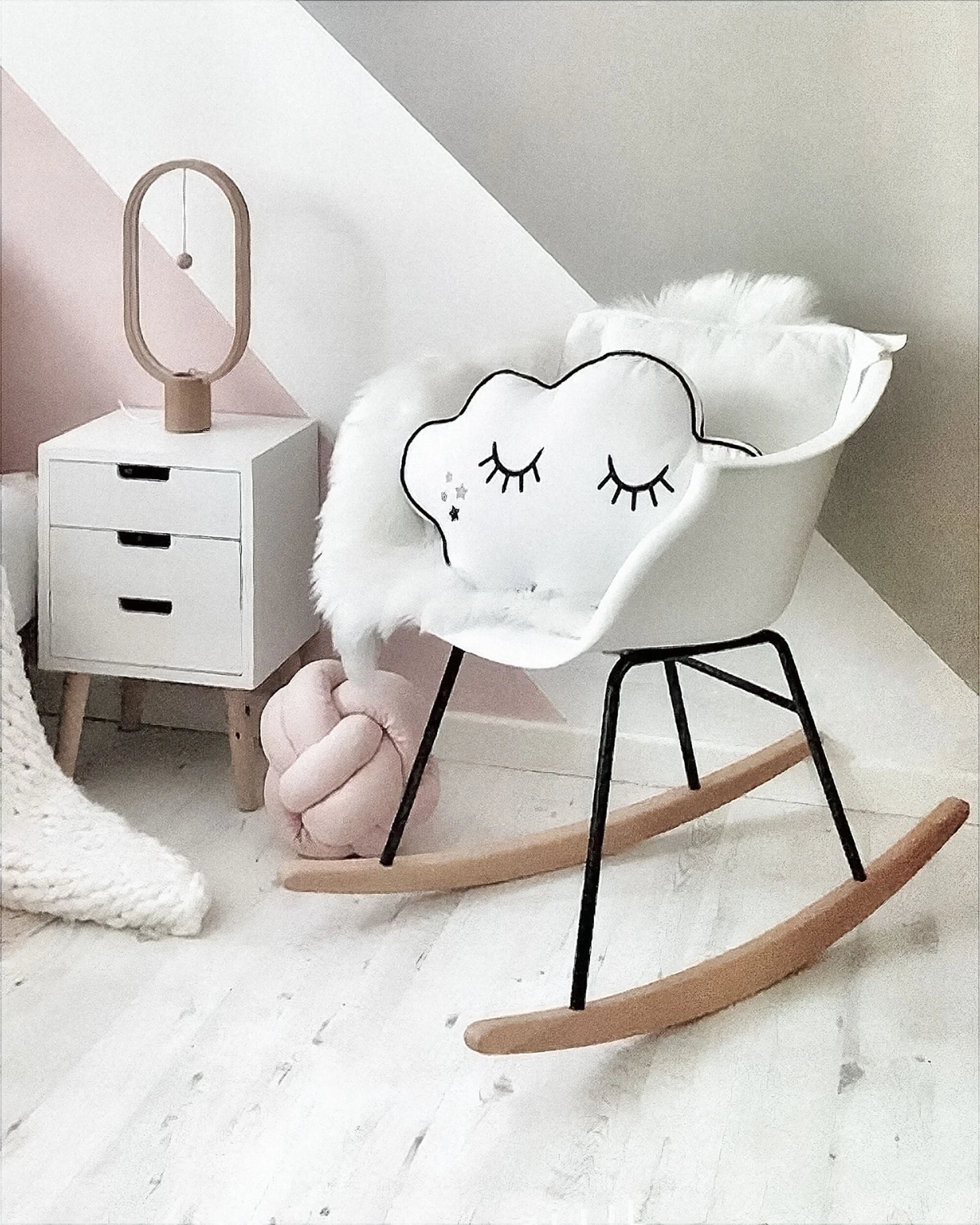 Rocking Chair White HARMONY - Image 3