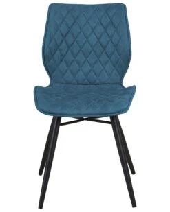 Set Of 2 Fabric Dining Chairs Blue LISLE 16 Set Of 2 Fabric Dining Chairs Blue LISLE -Cheap Furniture Store undef src sa picid 724298 type whitesh image