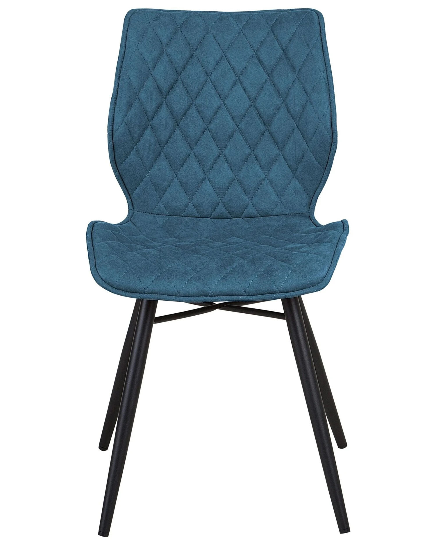Set Of 2 Fabric Dining Chairs Blue LISLE 7 Set Of 2 Fabric Dining Chairs Blue LISLE - Image 5