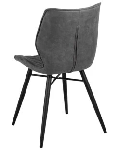Set Of 2 Fabric Dining Chairs Grey LISLE -Cheap Furniture Store undef src sa picid 724313 type whitesh image