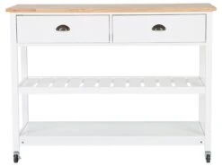 2 Drawer Kitchen Trolley White NAVARINO -Cheap Furniture Store undef src sa picid 724842 type whitesh image