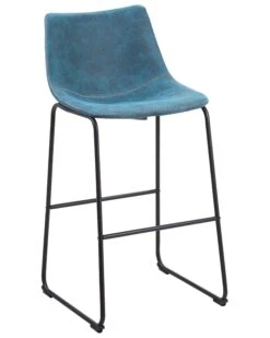 Set Of 2 Fabric Bar Chairs Blue FRANKS -Cheap Furniture Store undef src sa picid 725049 type whitesh image