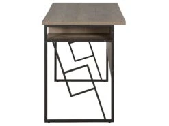 Home Office Desk With Shelf 120 X 60 Cm Dark Wood And Black FORRES -Cheap Furniture Store undef src sa picid 725963 type whitesh image