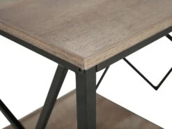 Side Table Dark Wood And Black FORRES -Cheap Furniture Store undef src sa picid 726095 type whitesh image