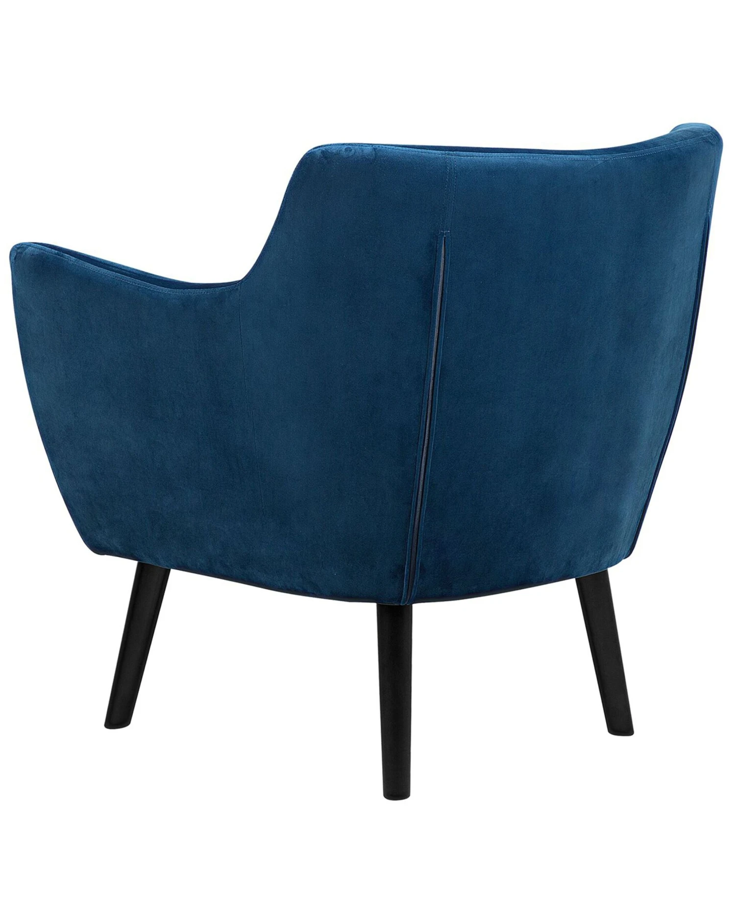 Velvet Armchair Sea Blue DRAMMEN - Image 5
