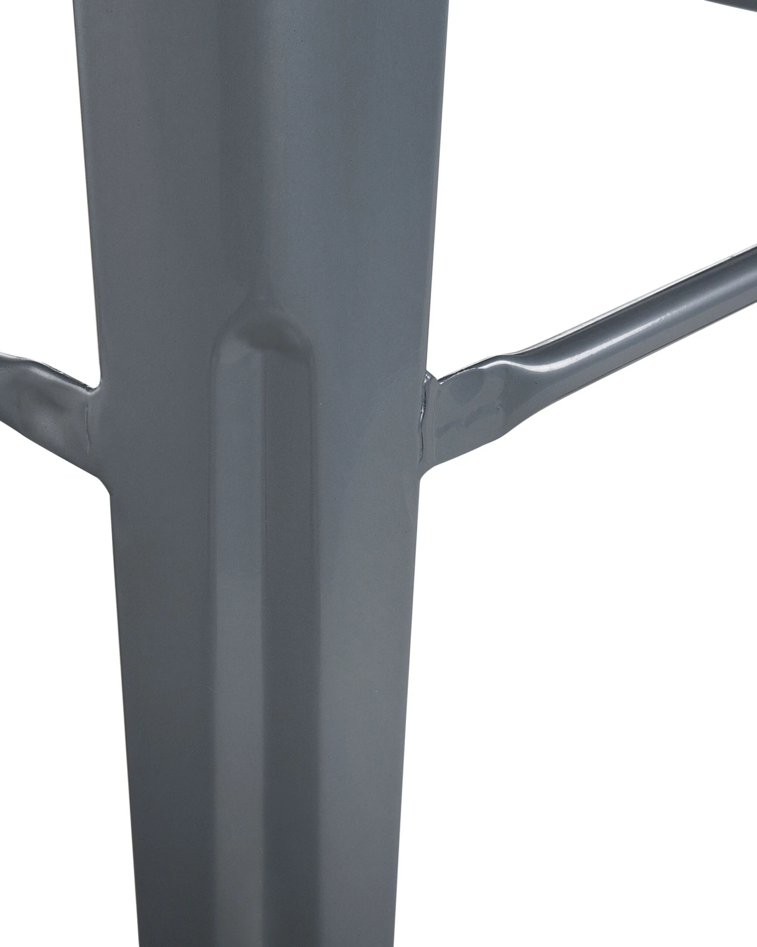 Set Of 2 Metal Stools 60 Cm Grey CABRILLO - Image 6