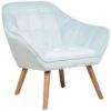 Velvet Armchair Light Blue KARIS