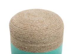 Jute Woven Pouffe Mint Green DALAMA -Cheap Furniture Store undef src sa picid 728735 type whitesh image