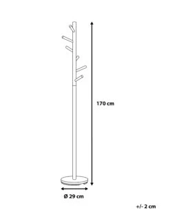 Coat Stand Brown And White AUBUM -Cheap Furniture Store undef src sa picid 731305 type whitesh image