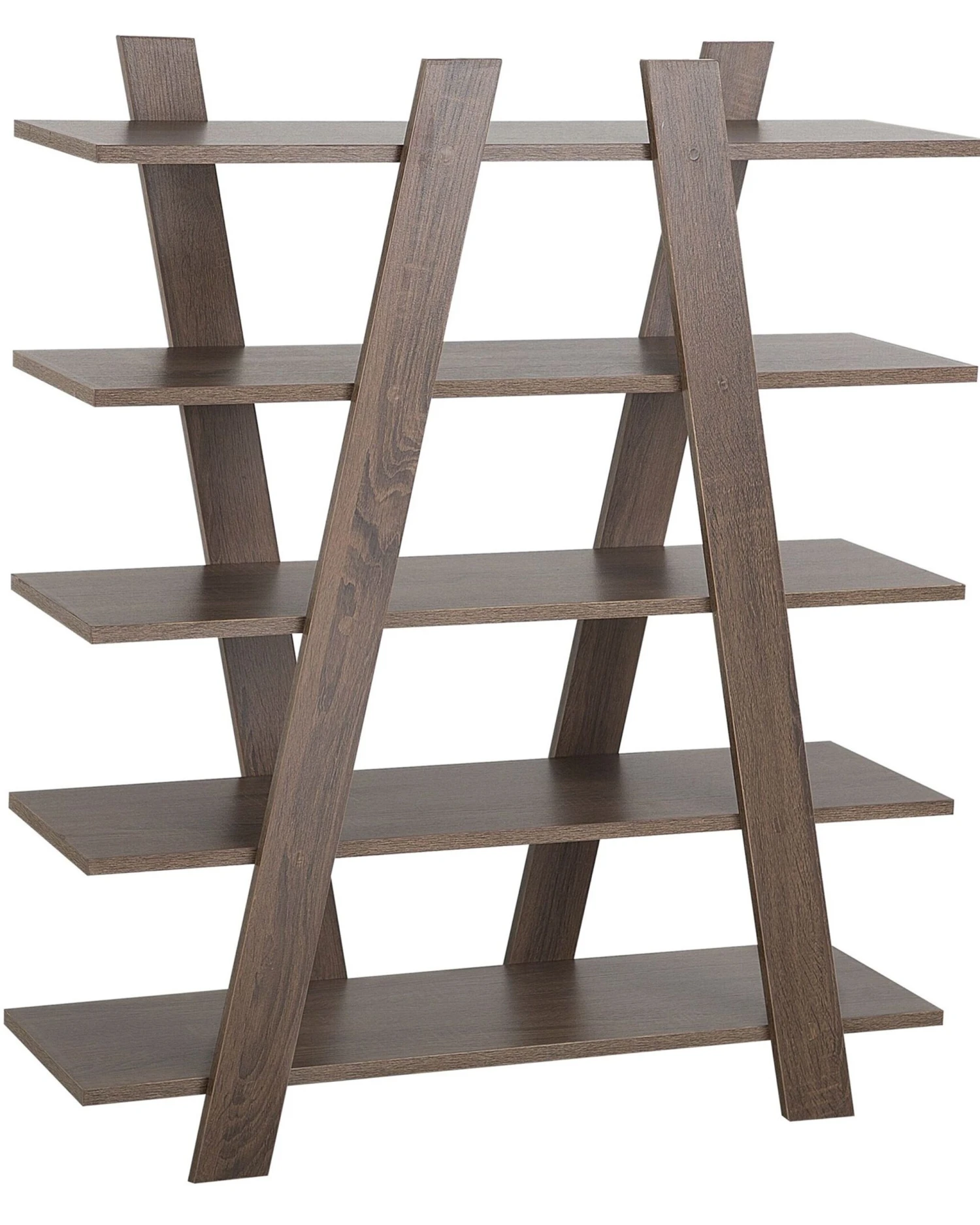 5 Tier Bookcase Dark Wood ESCALANTE