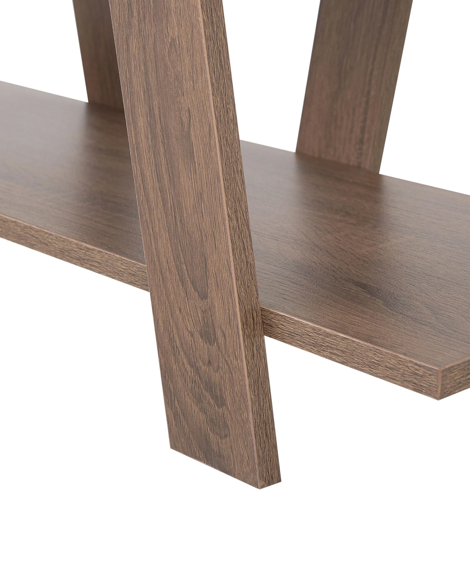 5 Tier Bookcase Dark Wood ESCALANTE - Image 7