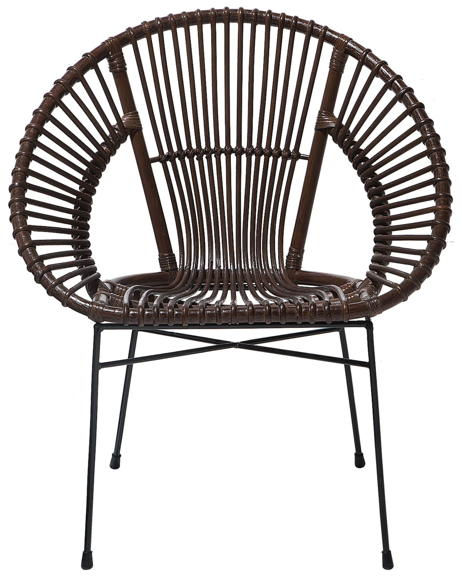 Rattan Accent Chair Brown SARITA - Image 3