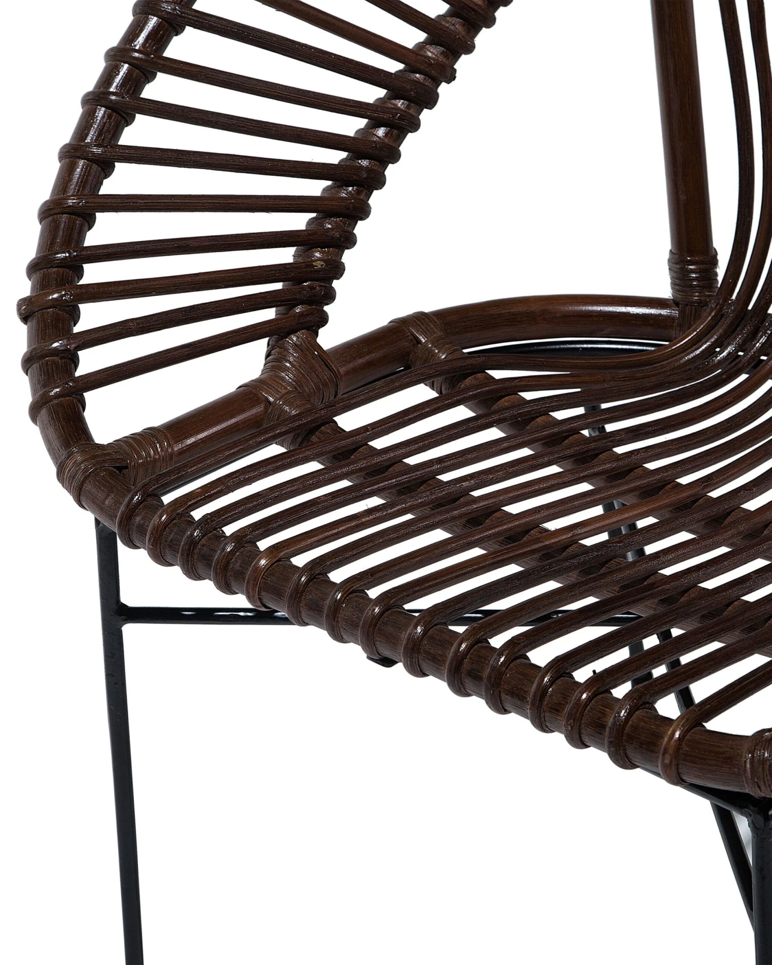 Rattan Accent Chair Brown SARITA - Image 8