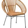 Rattan Accent Chair Natural SARITA