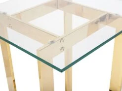 Glass Top Side Table Gold CRYSTAL -Cheap Furniture Store undef src sa picid 734950 type whitesh image