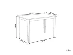 Wooden Dining Table 150 X 90 Cm Black GEORGIA 19 Wooden Dining Table 150 X 90 Cm Black GEORGIA -Cheap Furniture Store undef src sa picid 735862 type whitesh image