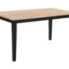 Wooden Dining Table 150 X 90 Cm Black GEORGIA