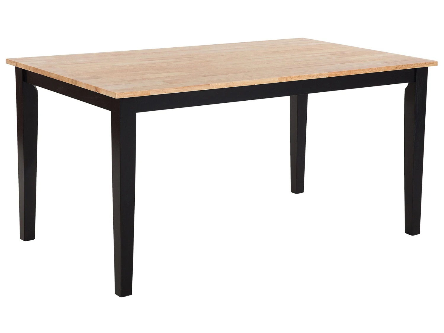 Wooden Dining Table 150 X 90 Cm Black GEORGIA 3 Wooden Dining Table 150 X 90 Cm Black GEORGIA