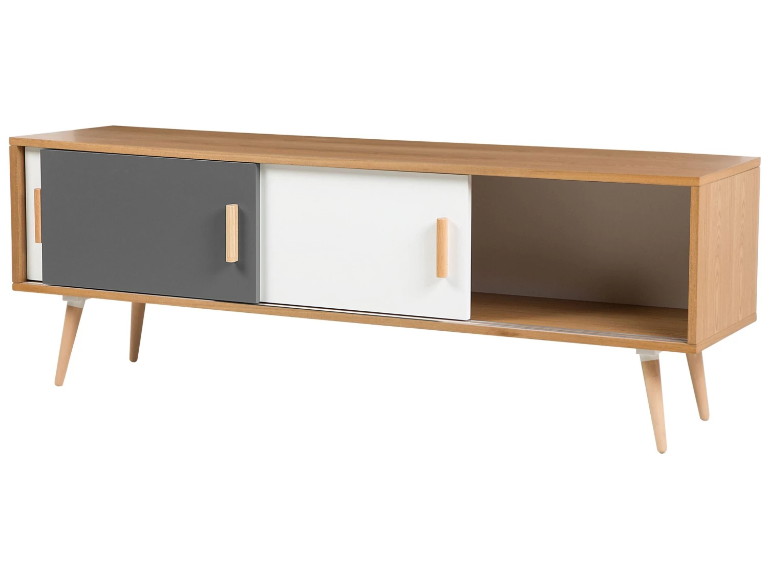 TV Stand Light Wood INDIANA - Image 7