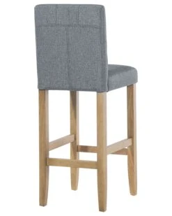 Set Of 2 Bar Chairs Fabric Grey MADISON -Cheap Furniture Store undef src sa picid 741102 type whitesh image
