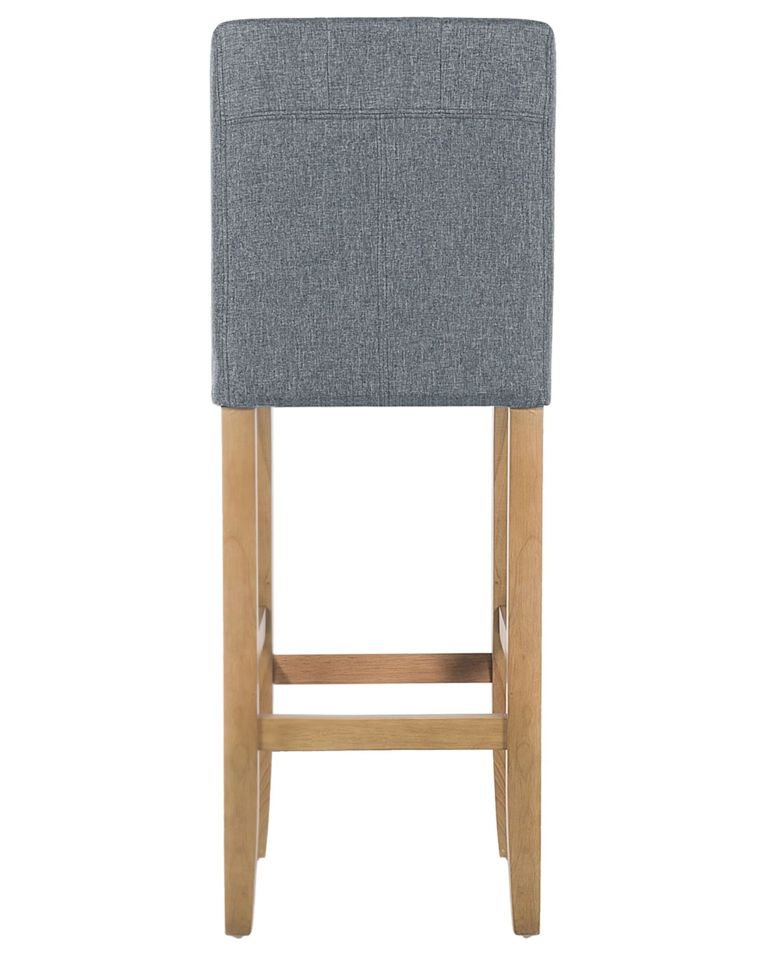 Set Of 2 Bar Chairs Fabric Grey MADISON - Image 10