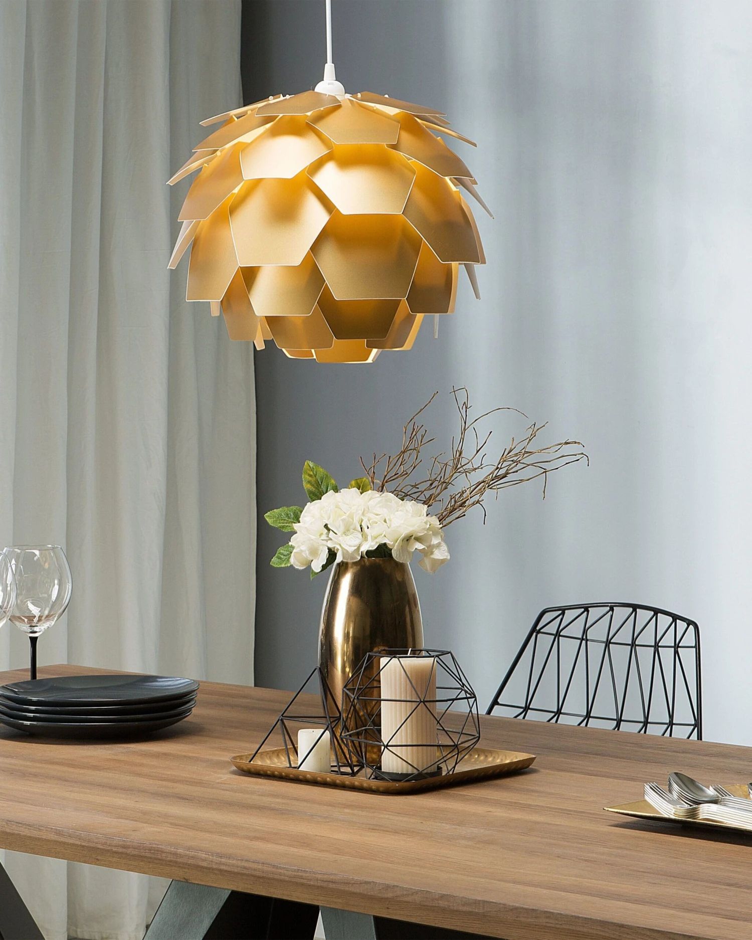 Pendant Lamp Gold SEGRE Small - Image 2