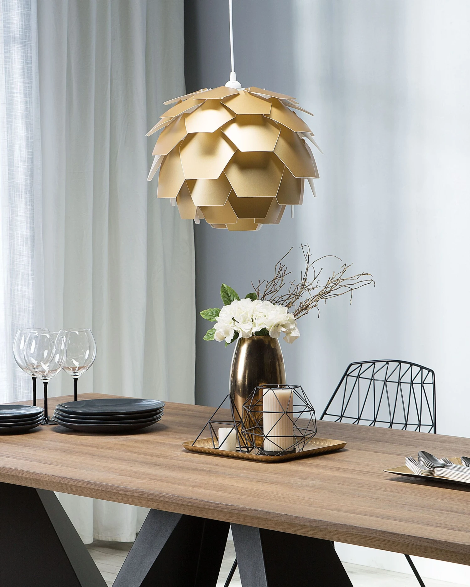 Pendant Lamp Gold SEGRE Small - Image 3