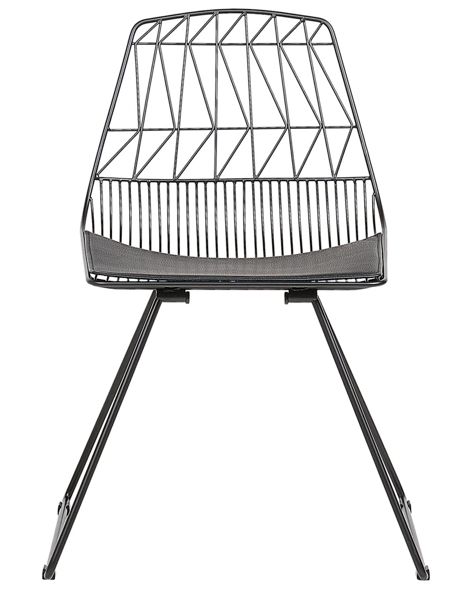 Set Of 2 Metal Accent Chairs Black HARLAN 12 Set Of 2 Metal Accent Chairs Black HARLAN - Image 10