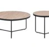 Set Of 2 Coffee Tables Light Wood With Black MELODY Big And Medium -Cheap Furniture Store undef src sa picid 745196 type whitesh image