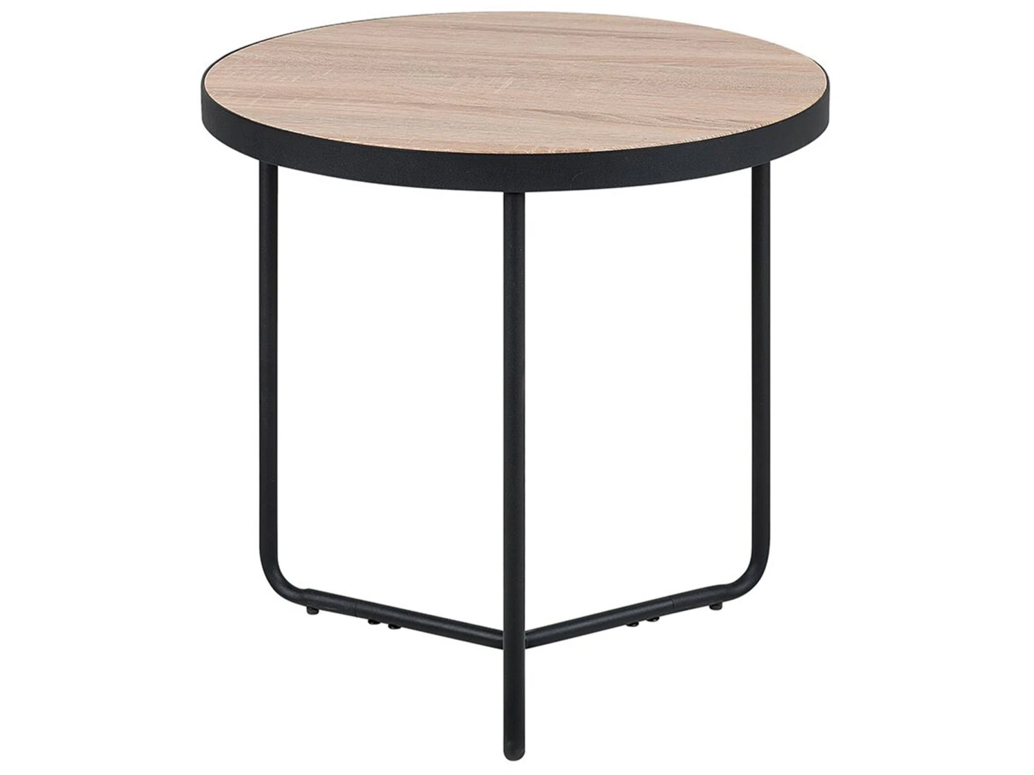 Set Of 2 Coffee Tables Light Wood With Black MELODY Big And Medium - Image 9