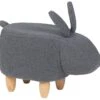 Fabric Animal Stool Grey BUNNY -Cheap Furniture Store undef src sa picid 746447 type whitesh image