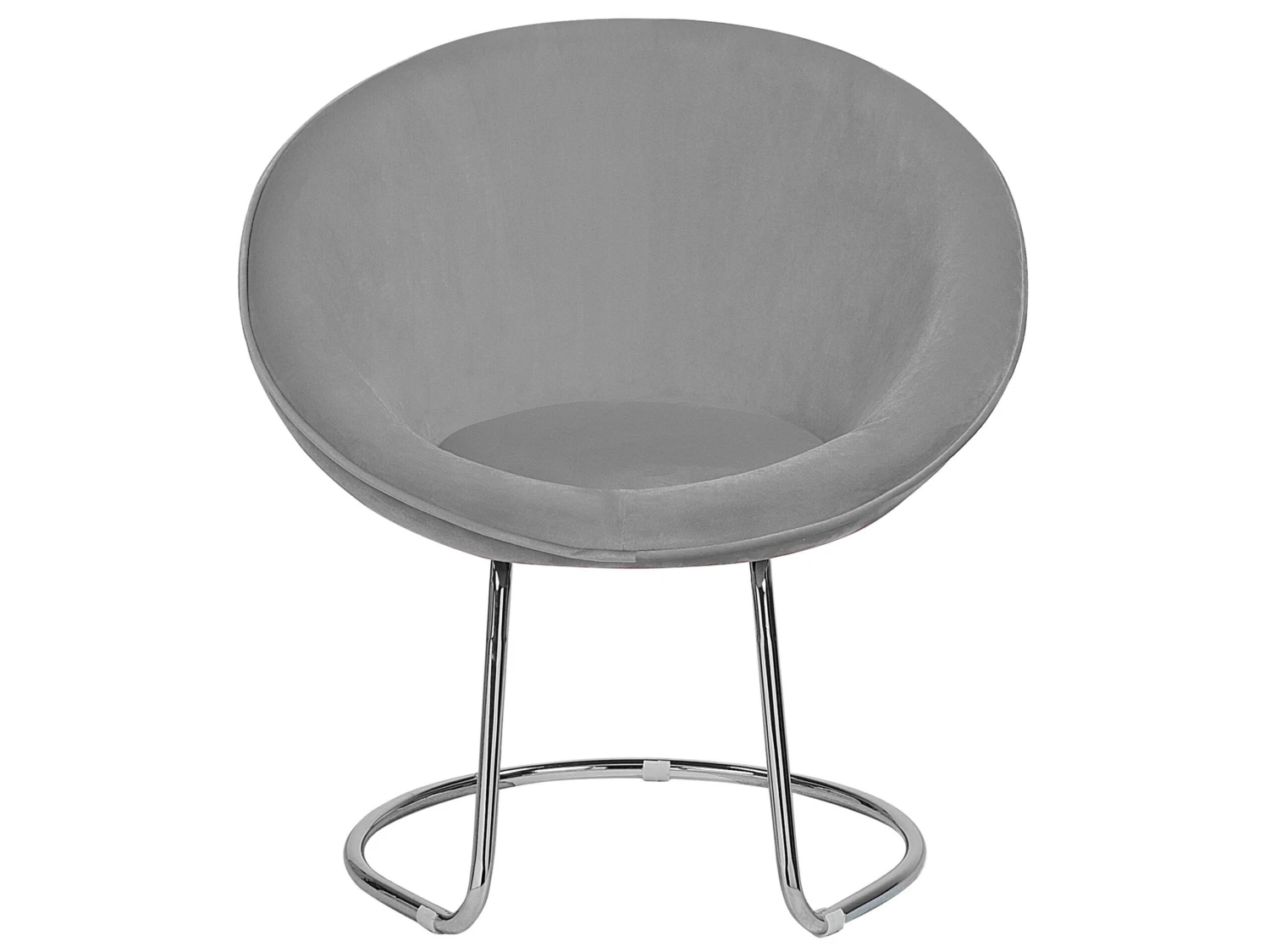 Velvet Accent Chair Grey FLOBY - Image 3