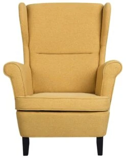 Fabric Wingback Chair Yellow ABSON -Cheap Furniture Store undef src sa picid 747415 type whitesh image