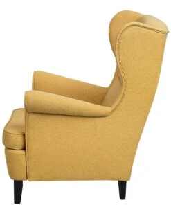 Fabric Wingback Chair Yellow ABSON -Cheap Furniture Store undef src sa picid 747416 type whitesh image