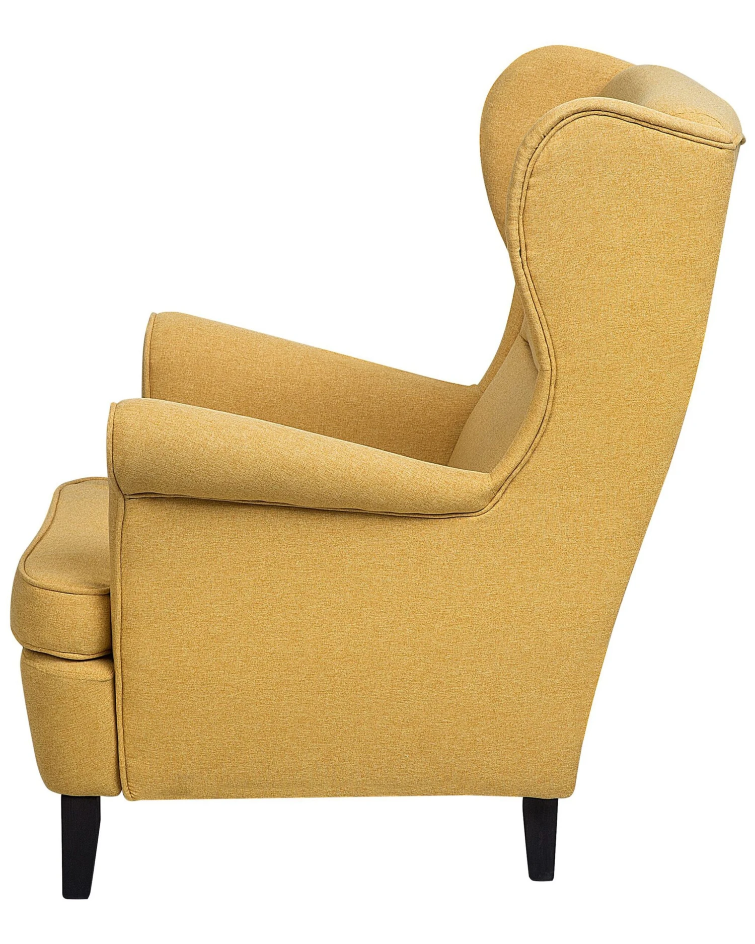 Fabric Wingback Chair Yellow ABSON - Image 4